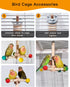 Goodlifebird 360 Bird Perch Toy, Rotating Parrot Perch, Interactive Spinning Bird Cage Toy for Budgies, Cockatiels