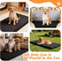Bhyhok 3.14 Inch 600D (53.8 24 Inch) Waterproof Dog Mat for Car Backseat Thick Non-Slip Backseat Pet Mat with Oxford