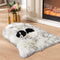 Faux Fur Dog Bed Rug Plush and Fluffy Mat for Dogs Cats, Luxury Soft Faux Sheepskin Area Rug (24 by 36 inches,