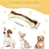 Sosation Bones Shaped Dog Toys for Aggressive Chewers, 2 Pack Dog Chew Toys Nylon Beef Flavor Dog Teething Toys for Large/Medium/Small Puppies Breeds(Small, Curved Bone)