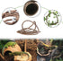 PINVNBY Hammock for Bearded Dragons, Reptile Habitat Lounger with Natural Seagrass Fibers, 4Pcs