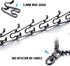 Dog Chain Collar Adjustable Stainless Steel Links with Quick Release Buckle for Small Medium Large Dogs