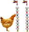 Oooct 2 Pack Large Chicken Chewing Toy, Chick Beak Grinding Calcium Stone with