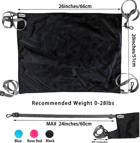 Extra Large Cat Hammock Hanging for Cage, Washable Soft Outdoor Cat Mat, Waterproof Cooling Pad for Cats 26 x 20 inches