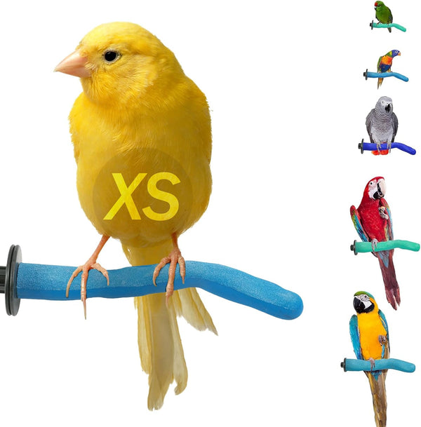 Sweet Feet & Beak Safety Pumice Bird Perch - X-Small 1/2" x 6", Blue, Lightweight Grinding Perch