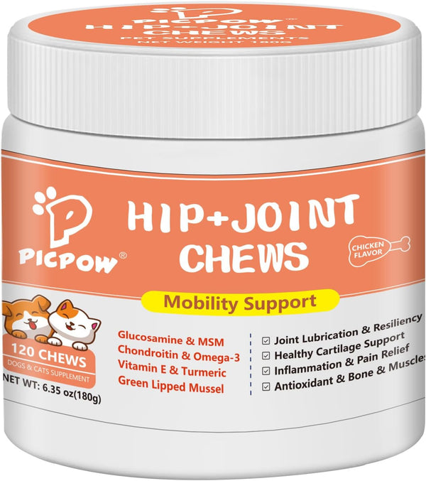 Chewable Bone Health for Dogs & Cats Promotes Tissue Repair, Supports Bones&