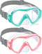 Supertrip Adult Swim Goggles - Tempered Glass Snorkeling Gear with Nose Cover