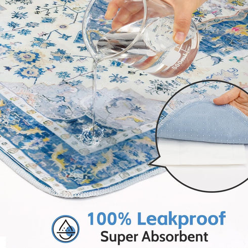 2 Pack 40"x26" Washable Pee Pads for Dogs, Reusable Puppy Training Pads Super Absorbent Waterproof Dog Training Pads