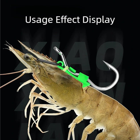 HENRUN Pack 10 of Live Shrimp Hook Engineered to Maintain Shrimp Activity and Enhances Luring Effectiveness for Marine