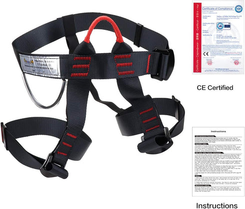 Half Body Climbing Gear for Rappelling, Rock Climbing, Fire Rescuing, Tree Climbing