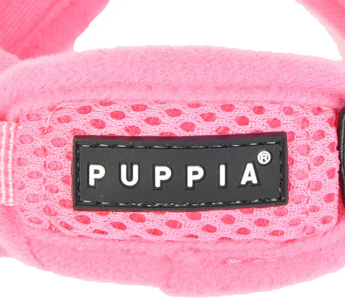 Puppia Soft Dog Harness - No Choke No Pull Adjustable Walking Training for Small and Medium Dog, Pink, S