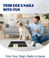 Dog Nail Scratch Pad with Treat Box & Pet Nail Clipper, Interactive Training Tool for Filing Dog Nails, Best for Small