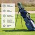 Small Magnetic Golf Towel, Microfiber Waffle Design with Clip, Industrial Strength Magnet for Golf Bags and Carts