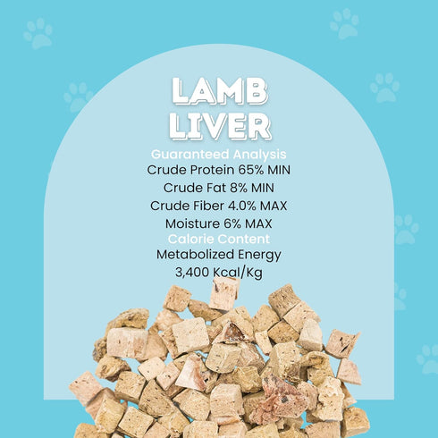 hotspot pets Lamb Liver Treats, 1LB Bag, All Natural Grain-Free Training Topper Snack, Made in USA