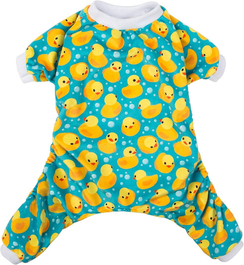 CuteBone Dog Christmas Pajamas, Puppy Onesies for Small Dogs, Soft Pjs Coat Cat Apparel, Comfy Doggie Bodysuit
