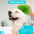 3PCS Dog Bath Brush Set, Shampoo Brush and Scrubber for Bathing with Adjustable Ring Handle for Short & Long Haired