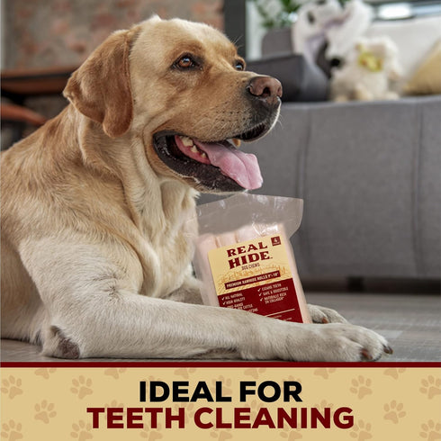 9-10 Inch 20 Count Real Hide | All Natural Dog Chew Treats - Premium Rawhide Rolls, - Long Lasting Grass Fed Free Range