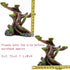 Reptile Decor Aquarium Decorations - Artificial Moss Resin Fish Tank Rocks Simulation Hollow Tree Accessories (Small)
