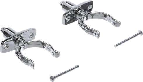 Seachoice Top-Mount Rowlock Set, Chrome-Plated Zinc, Includes 2 Rowlocks with Locking Pins and Sockets