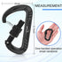 Heavy Duty Locking Carabiner Clips D Ring - Small Carabiners for Camping, Hiking, Dog Leash