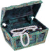 Fdit Aquarium Decorations - Artificial Decorative Treasure Jewelry Box Ornament for Fish Aquarium Landscape (Green)