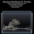PINVNBY Basking Platform for Turtles, Resin Resting Rock with 2 Pcs Suction Cups for Frogs and Newts