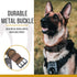 OneTigris Military Adjustable Dog Collar with Metal D Ring & Buckle - 2 Sizes Available (Coyote Brown, L)