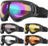 Peicees Pack of 4 Ski Goggles for Women Men Kids, Snow Sports Motorcycle Snowboard Goggles
