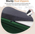 Large Orthopedic Dog Bed, Washable Bolster, XL Bed for Medium Large Dogs, Waterproof with Removable Cover, Emerald