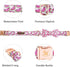 Elegant little tail Dog Collar, Watermelon Print Pet Collar Summer Dog Collar Durable Metal Buckle Dog Collars Cotton Pet Adjustable Dog Collars for Medium Dogs