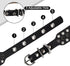 Rhinestone Dog Collar with Bling Diamond, Adjustable Sparkly Crystal Studded Microfiber Leather for Dogs