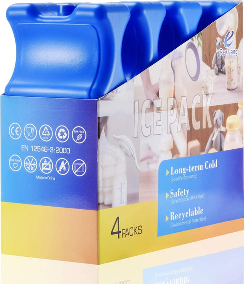 REV. LANG Cold Freezer Cool Ice Packs Double Sided Contoured Reusable Long Lasting for