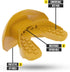 Nxtrnd One Football Mouth Guard with Strap, Fits Adult & Youth (Gold)