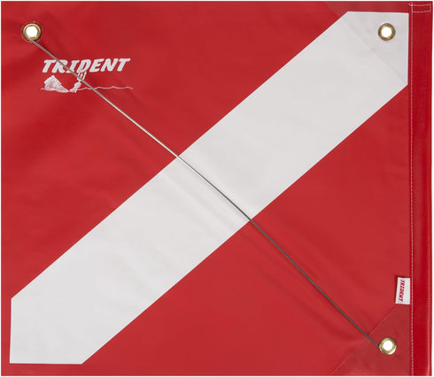 Trident Vinyl Dive Flag 14" X 16" Scuba Diving Safety/First Aid, Safety Gear