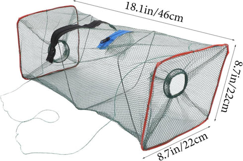 3pcs Portable Folding Crab Trap Collapsible Lobster and Crawfish Fishing Net for Outdoor Use for Catching Shrimp Fish