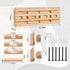 DIY Hangboard Rock Climbing, Wooden Climbing Hang Board as Training Fingerboard with Magnetic Multifunctional Block