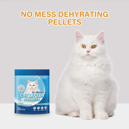 Honeycare All-Absorb Cat Litter Pellets, Long-Lasting Odor Control, Non-Clumping Litter, 3.5 Lbs Pack
