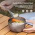(500ml) Boundless Voyage Titanium Double Walled Bowl - Ultralight Portable Tableware for Oatmeal, Rice, Soup, Yogurt
