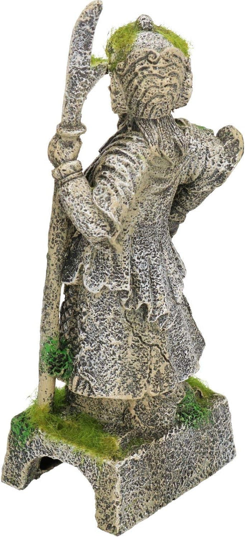 BLUE RIBBON PET PRODUCTS Exotic Environments Thai Warrior Statue with Moss, EE-695