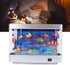 Fake Fish Tank with Moving Fish, Mini Artificial Tropical Fish Decorative Moving Sensory Aquarium Lamp, Virtual Ocean