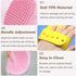 Aoche 4Pack Pet Grooming Brush Kit, Dog Bath Brush, Flea Comb, Soothing Massage Rubber Comb, Cat Tear Stain Comb
