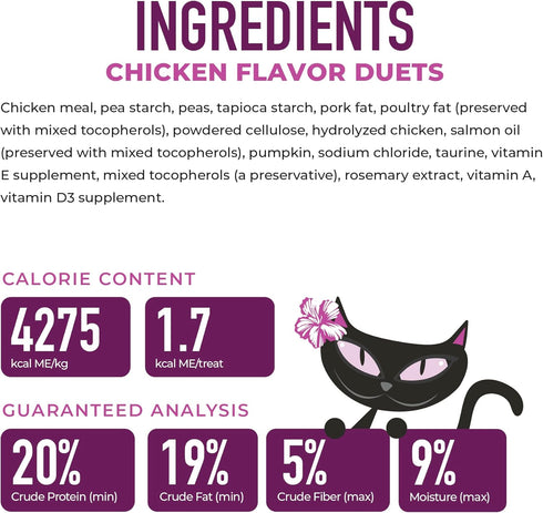 2 oz. (8 Count) Tiki Cat Duets Cat Treats, Chicken Flavor, Pouch