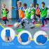 WildTracks 9 inch 18 Spot Markers Flat Field Cones, Non Slip Rubber Agility Markers Flat Field Cones for Soccer