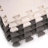 16-Pack 12x12 Inches 0.4-Inch 16 BalanceFrom EVA Interlocking Foam Play Tile Mat, Cream/Gray/Beige Thick Non-Slip