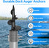 JYINCPED 2" 1.725" 1.790" Dock Auger for OD Pipe w/ ID or ID, Dock Sand Auger for PVC Tubing Sandbar Anchor or Aluminum