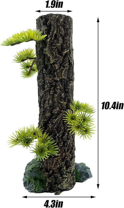 Tfwadmx Fish Tank Tree Trunk Tall Decoration Aquarium Tree Stump Freshwater Saltwater Fish Tank Terrarium Ornament Hides Accessoriesfor Goldfish Betta Fish Shrimp Reptile