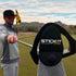STICKIT Magnetic Towel, Gray - Microfiber Golf Towel with Deep Waffle Pockets and Strong Magnet