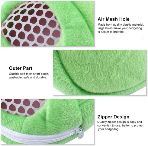 1 PCS Portable White Mesh African Hedgehog Hamster Carrier Bag | Breathable Pet Dog Handbag, Puppy Cat Travel (S)