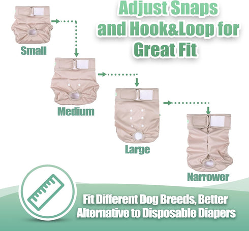 (3 Pack, Wegreeco Cat Diapers, Cat Diapers for Male Female Cats Spraying Incontinence, Reusable Adjustable Highly
