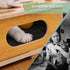 Luampo MDF Cat Nail File Enrichment Box, Scratch Puzzle with Sandpaper Surface, Stress-Free Nail Care Alternative